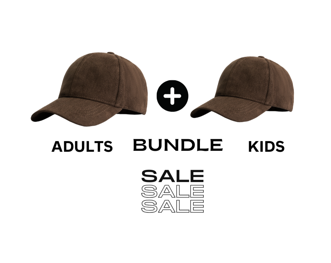 Unisex Mocha Suede Cap Set | Suede Trucker Caps