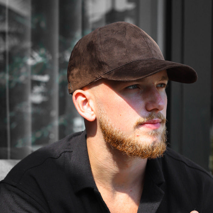 MOCHA. SUEDE CAP