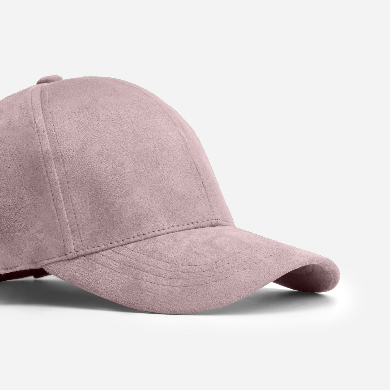 Salmon Suede Cap Set | Pink Suede Baseball Caps 